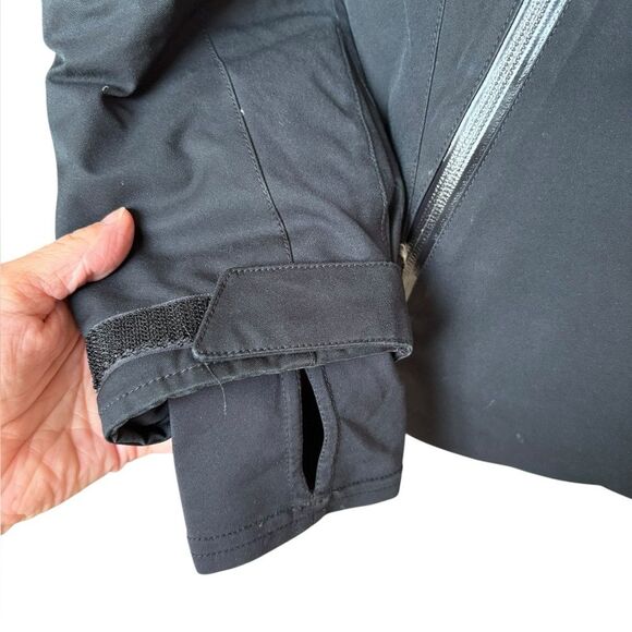 Spyder Duck Down Winter Jacket Black Shell Pink Interior Womens Size 10 Medium - Picture 6 of 16